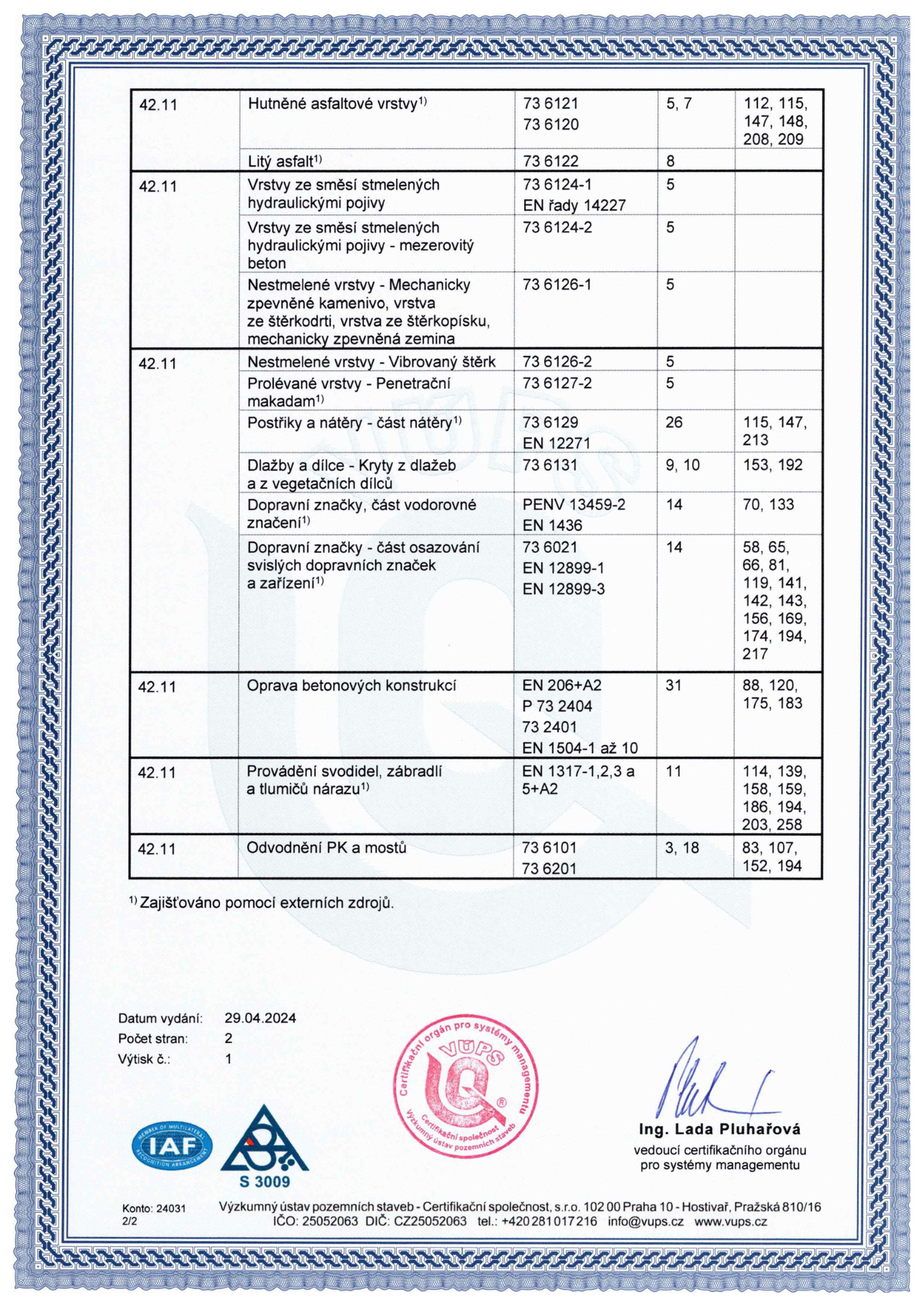 Certifikat 9001 2016 Priloha C1 2Str